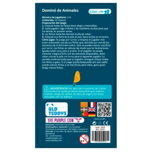 Juego magnetico de viaje domino de animales to go the purple cow 2