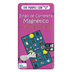 Juego magnetico de viaje bingo de carretera to go the purple cow 1