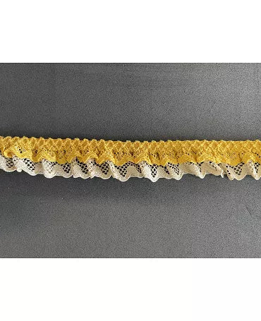 PUNTILLA NYLON Camel y mostaza 28mm 1