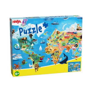 Puzzle mapamundi haba 1
