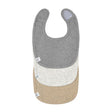 Pack 3 baberos newborn light grey lassig 1