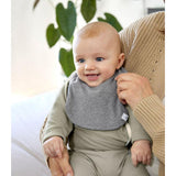 Pack 3 baberos newborn light grey lassig 2