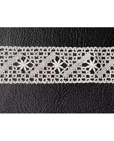 PUNTILLA Hecha a mano 40 mm Blanca 1