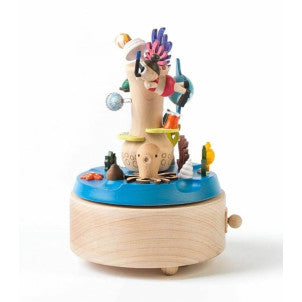 Caja de musica snorkel en arrecifes de coral wooderful life 1