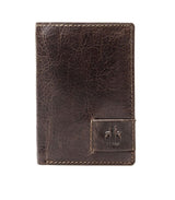 Cartera vertical crunch marron rosme 1