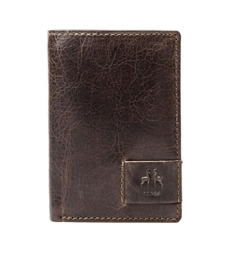 Cartera vertical crunch marron rosme 1