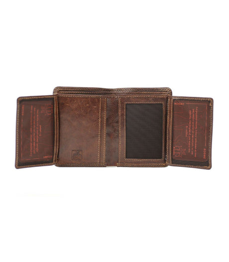 Cartera crumple marron rosme 1