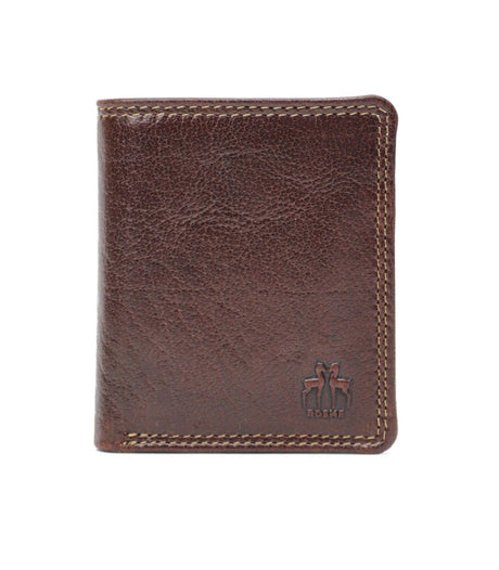 Cartera crumple monedero marron rosme 1