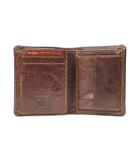 Cartera crumple monedero marron rosme 2