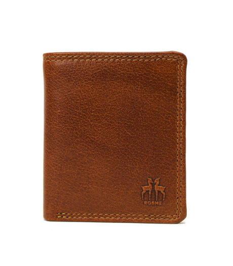 Cartera crumple monedero cuero rosme 1