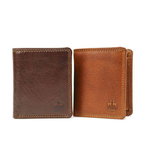 Cartera crumple monedero cuero rosme 2