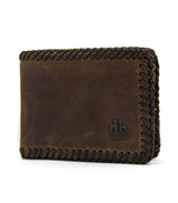 Cartera americana artesana marron rosme 1