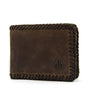 Cartera americana artesana marron rosme 1