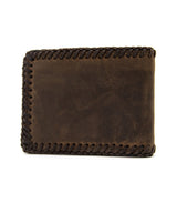 Cartera americana artesana marron rosme 2