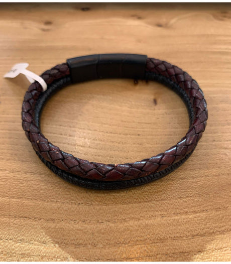 Pulsera de hombre steel marron cx handmade 1