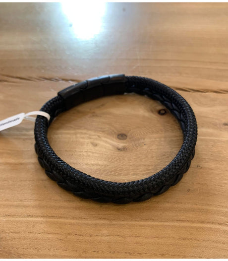 Pulsera de hombre steel negro cx handmade 1