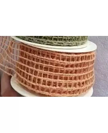 Cinta de Yute SALMÓN 5cm 1