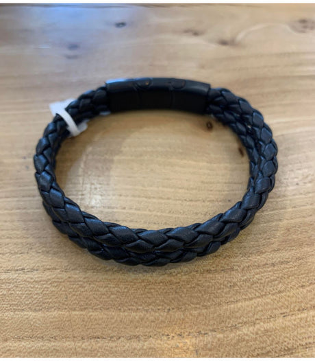 Pulsera de hombre carbon negro cx handmade 1