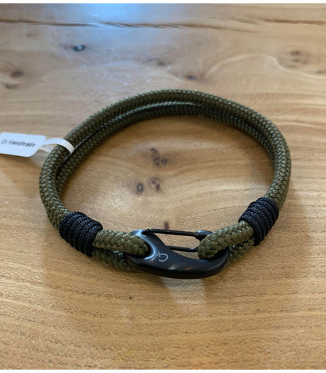 Pulsera de hombre nautic verde oliva cx handmade 1