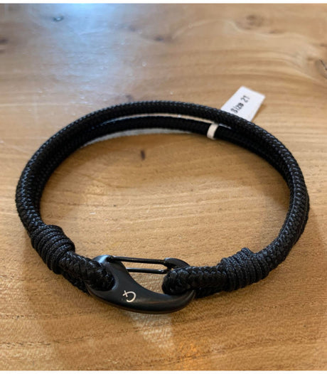 Pulsera de hombre nautic negro cx handmade 1