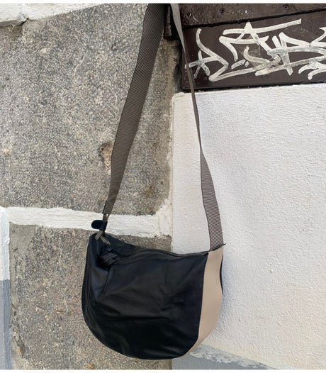 Bandolera nebob beige & black marco tadini 1