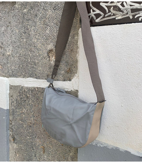 Bandolera nebob beige & light grey marco tadini 1