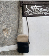 Mini bolso portamovil black & beige marco tadini 1