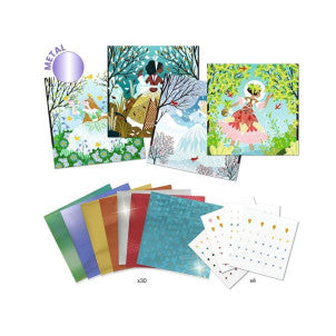 Cuadros de metal vestidos del color del tiempo djeco 2