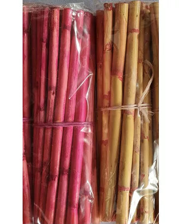 Cañas huecas Naranja suave 25 ud x 25 cm 1