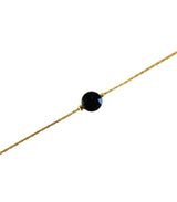 Pulsera mini moon negra litchi 1