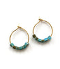Pendientes simply square aqua litchi 1