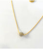 Collar mini moon gris litchi 1