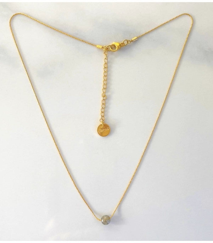 Collar mini moon gris litchi 2