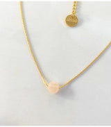 Collar mini moon rosa litchi 1