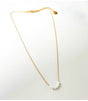 Collar simply square blanco litchi 1
