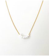 Collar simply square blanco litchi 2