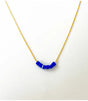 Collar simply square azul litchi 1