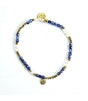 Pulsera maharani azul litchi 1