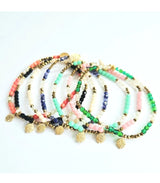 Pulsera maharani azul litchi 2