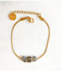 Pulsera doble luna mini moon gris litchi 1