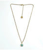 Collar cuadrado agata amazonita cielo litchi 1