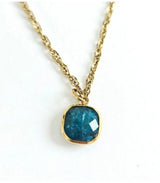 Collar cuadrado agata petroleo litchi 1