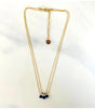 Collar doble luna mini moon marino litchi 1