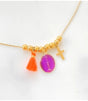 Collar rainbow mary violeta litchi 1