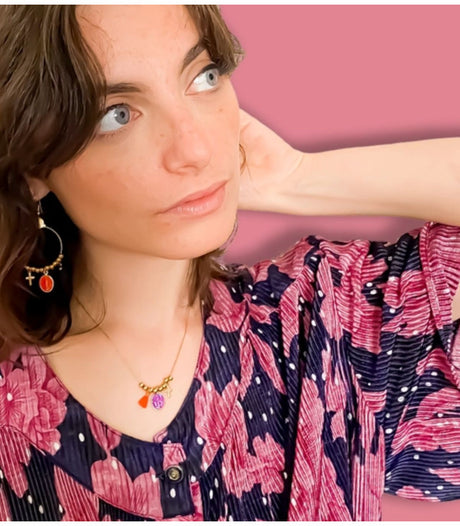 Collar rainbow mary violeta litchi 2