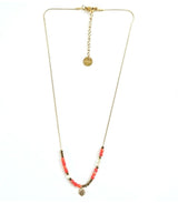 Collar maharani coral litchi 1