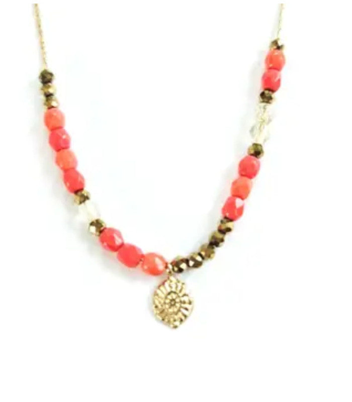 Collar maharani coral litchi 2