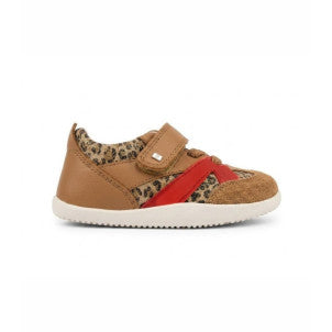 Zapatilla xplorer chase caramel-leopard bobux 1