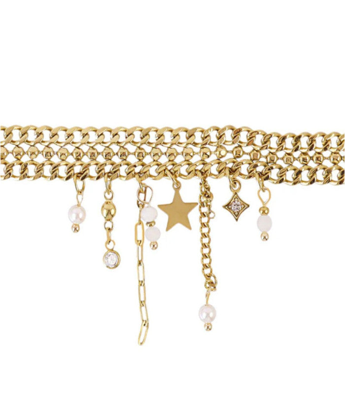 Pulsera lucential dorado anartxy 2