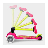 Patinete mini-micro deluxe plegable neon led rosa-amarillo 2